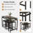 Bremer 4 - Person Four Leg Dining Set-29048376-28670819