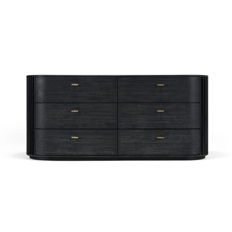 Haring - Commode moderne en acacia, Noir