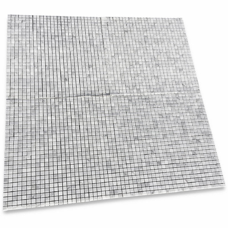 12" x 12" Marble Mosaic Sheet Wall & Floor Tile, Gray