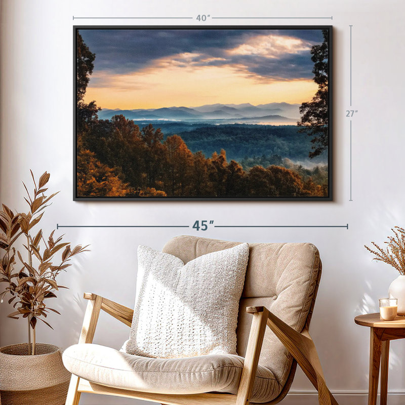 Nature «Blue Ridge Mountain Sunrise», H 40 po x l 27 po