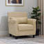 Fauteuil Marquis avec pieds cylindriques effilés en plastique noir, H 33 po x l 31 po x P 30 po
