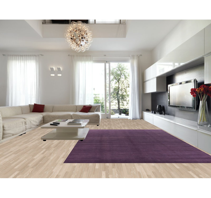 Tapis mauve moderne Gabbeh 10x14