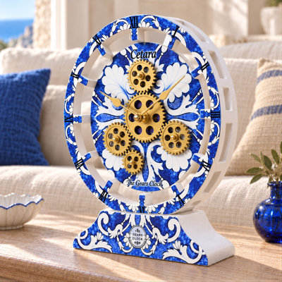 Solid + Manufactured Wood Wall Clock