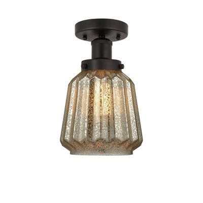 Caggiano Glass Semi Flush Mount