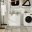 Armoire de trieur de linge inclinable à deux compartiments