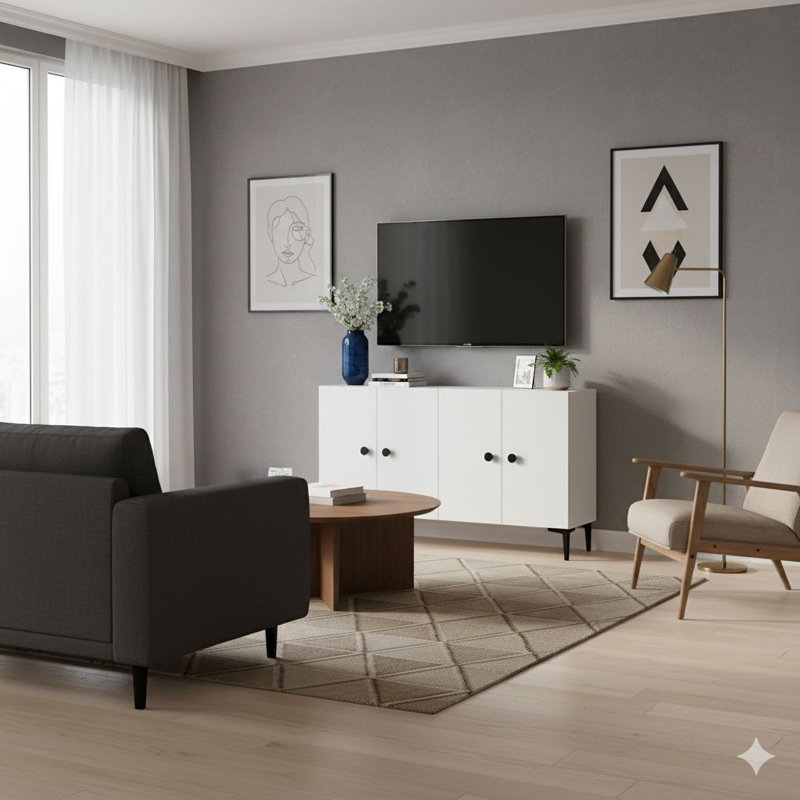 Console, White/Black