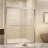 44-48 In. X 72 In. Brushed Nickel Double Sliding Shower Door, Tempered Glass, Aluminum Frame, Stainless Steel Handle-122279798