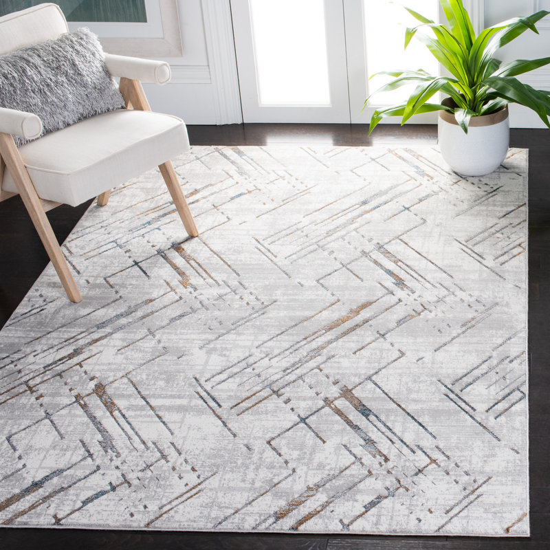 Tapis à motif géométrique Sonoma Performance, Rectangle 5 pi 5 po x 7 pi 6 po