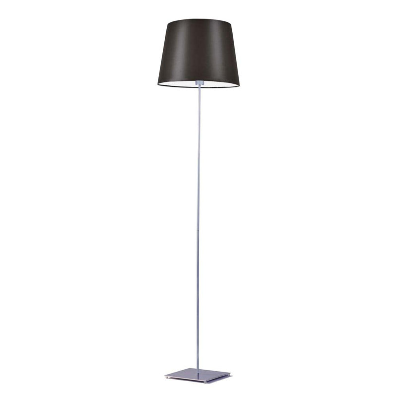 Asauni 162.5cm Traditional Floor Lamp, Brown, Silver