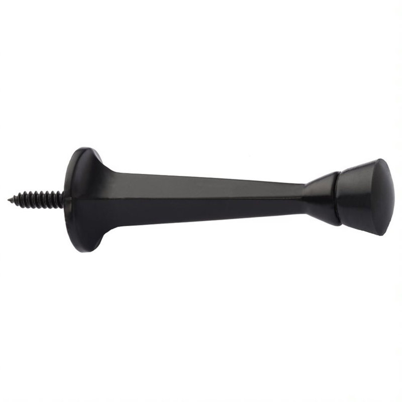 Butoir de porte en acier, Noir mat, 20