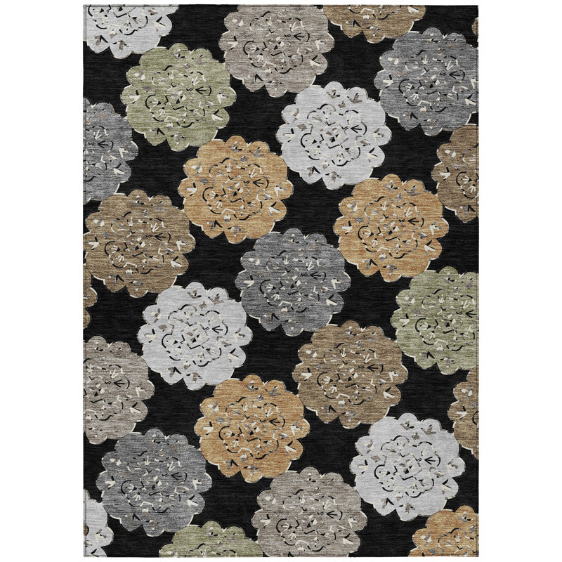 Machine Washable Indoor/Outdoor Chantille ACN2353 Casual Rug, Rectangle 2'6" x 3'10"