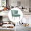 Chaise d'appoint d'appoint en velours capitonné Leona-1846922116