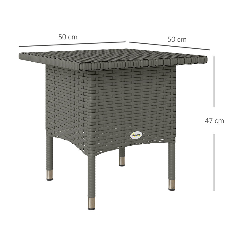 Square 50Cm L Outdoor Side Table