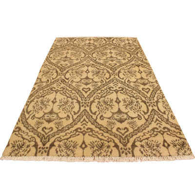Wool Damask Indoor Rug