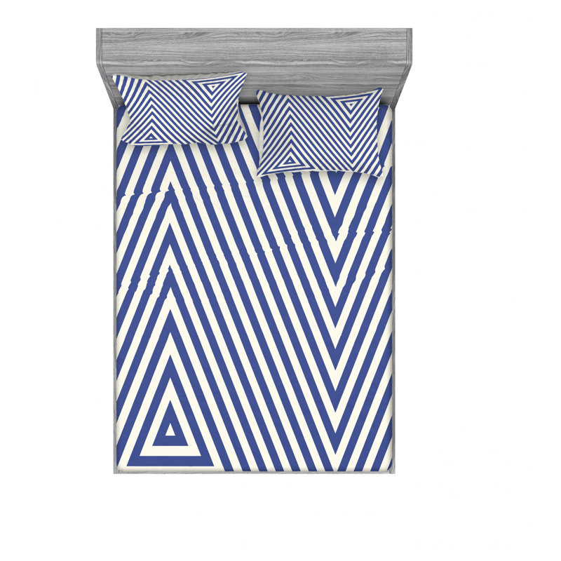 Microfiber Geometric Sheet Set