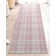 Tapis rose à motif géométrique Kehr