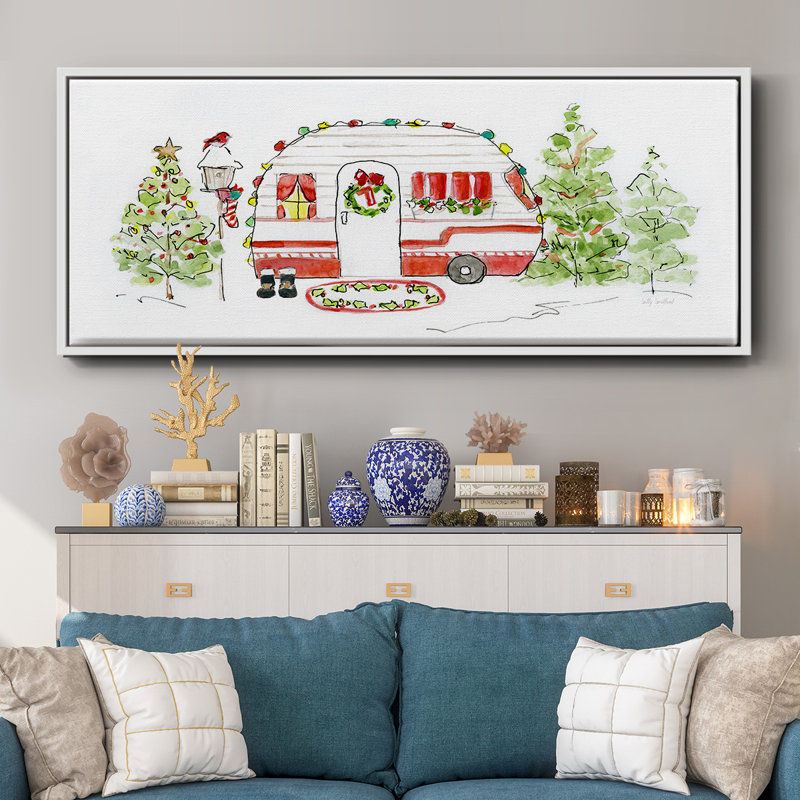 Holiday Camper I- Framed Canvas