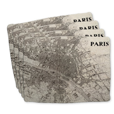 Braided Polyester Placemats Set of 4 Paris - Home Decor Essential