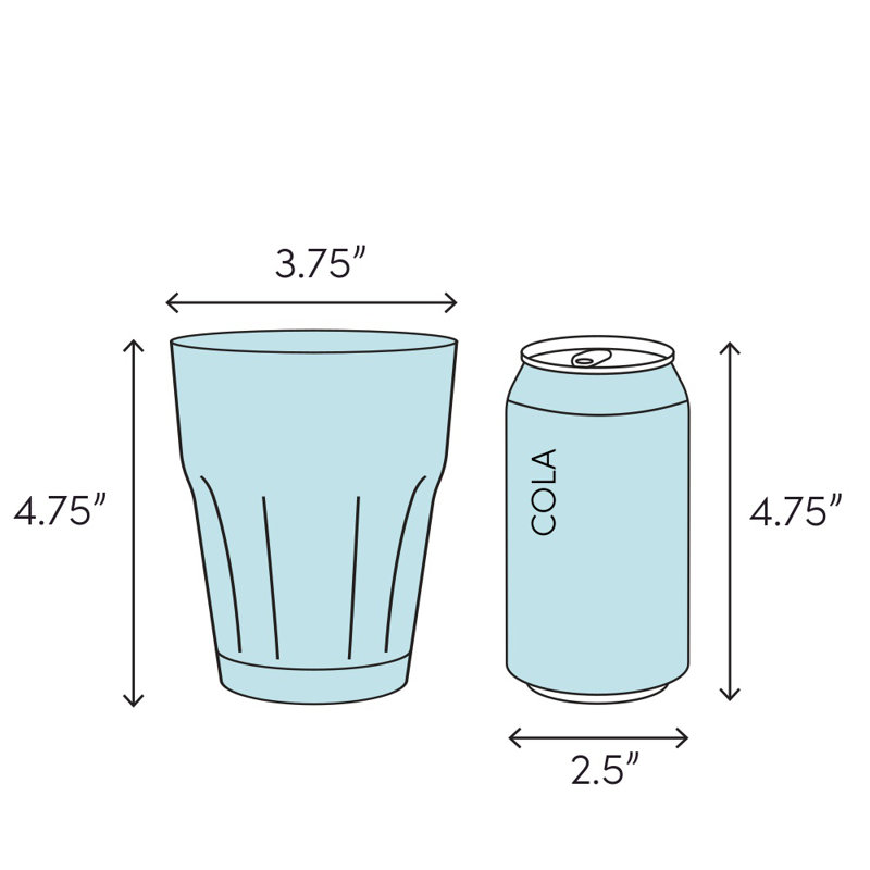 Chriopher 16oz. Stainless Steel Pint Glass Set
