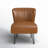 Leona Faux Leather Chair With Metal Base-1978972599