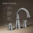 Bellera Widespread Bathroom Sink Faucet, Three-Hole Bathroom Faucet with Clicker Drain, 1.2 GPM-75217928