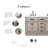 Elianna 60'' Double Bathroom Vanity with Marble Top-1949991661