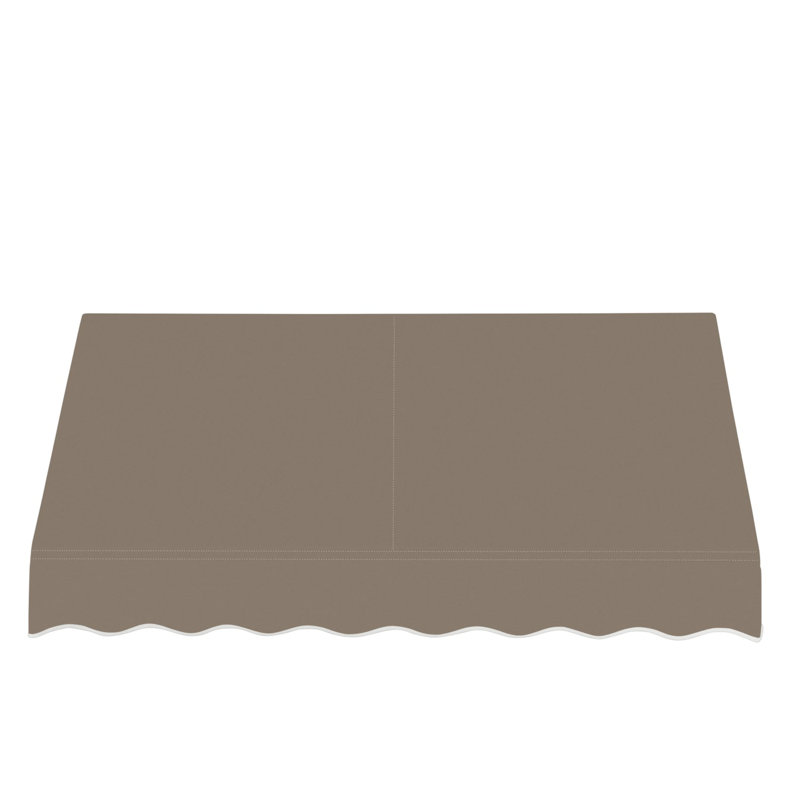 Auvent fixe en tissu acrylique San Francisco Awntech, H 16 po x l 88,5 po x P 30 po, Taupe