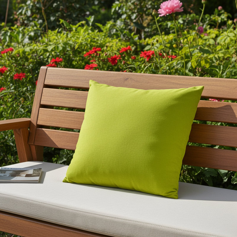 Pistachio Love Pillow Cover & Insert, Polyester, 16" H x 16" W, Square