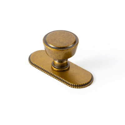 Poignée champignon 1,23 po de diamètre avec plaque arrière (G019)