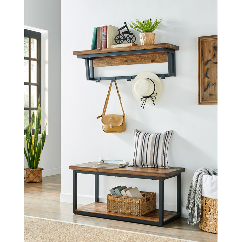 Solid Wood Storage Bench