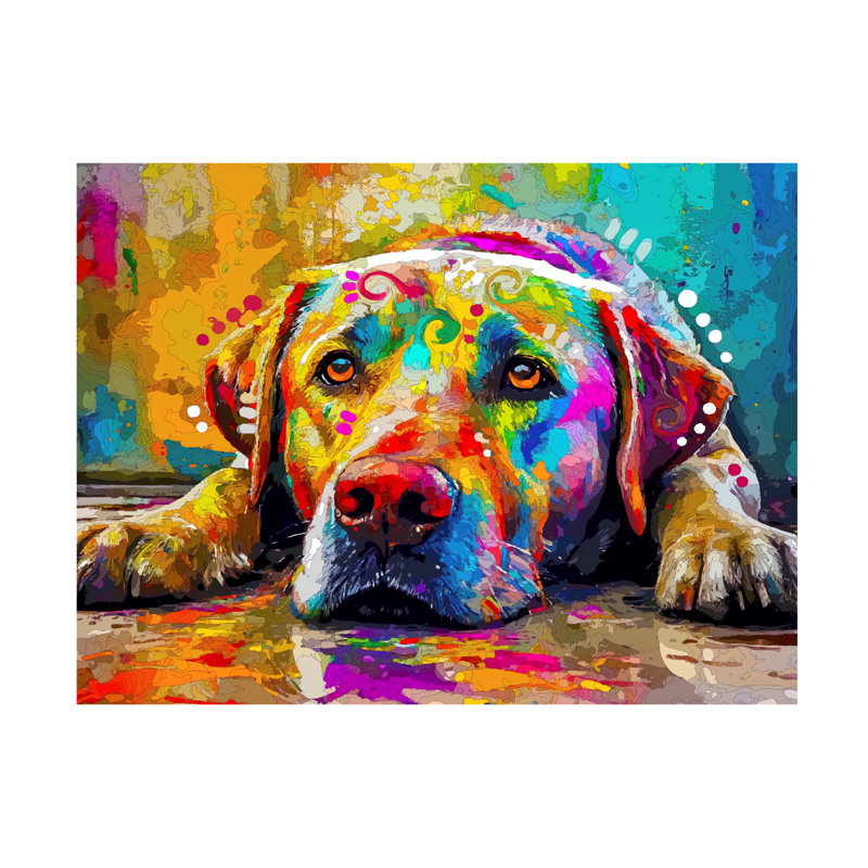 Œuvre d'art sur toile, Collection bolologo Dean Russo, H 24 po x l 32 po
