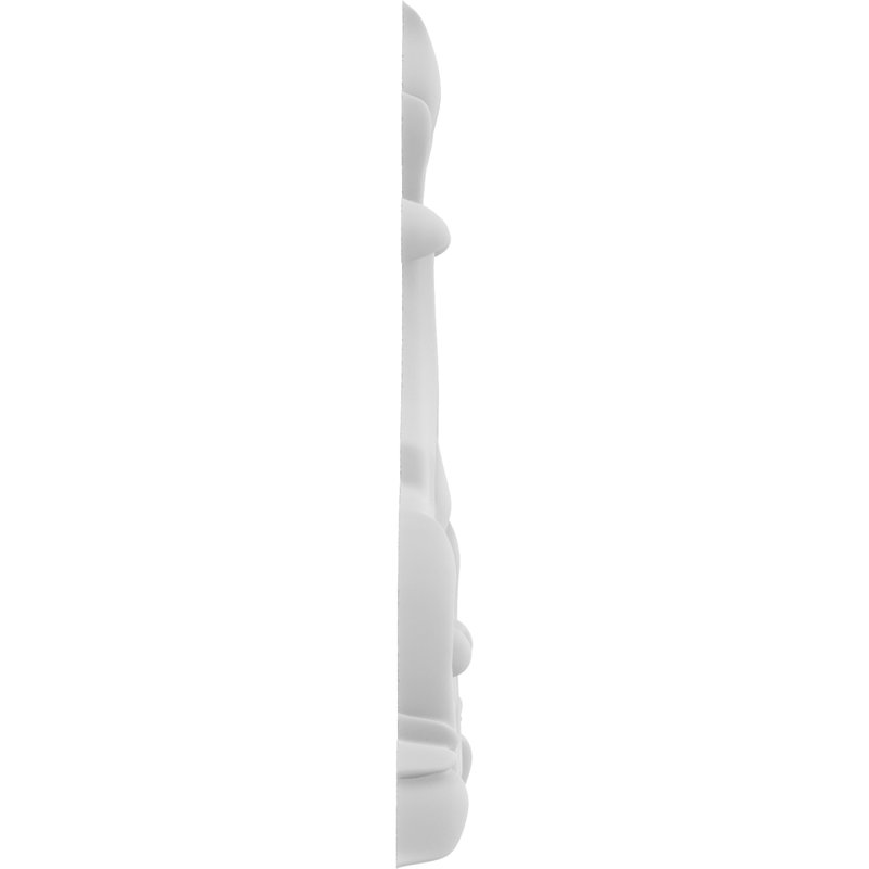 Rosette trenton, H 6 po x l 4,5 po x P 0,5 po