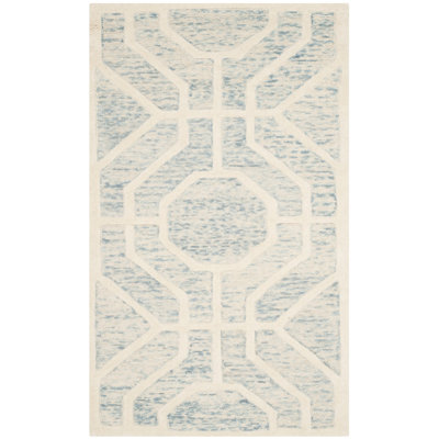 Deedgra Hand Tufted Wool Geometric Rug