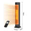 Living And Home 2000W 5180 BTU Electric Tower Space Heater with Adjustable Thermostat and with Digital Display
