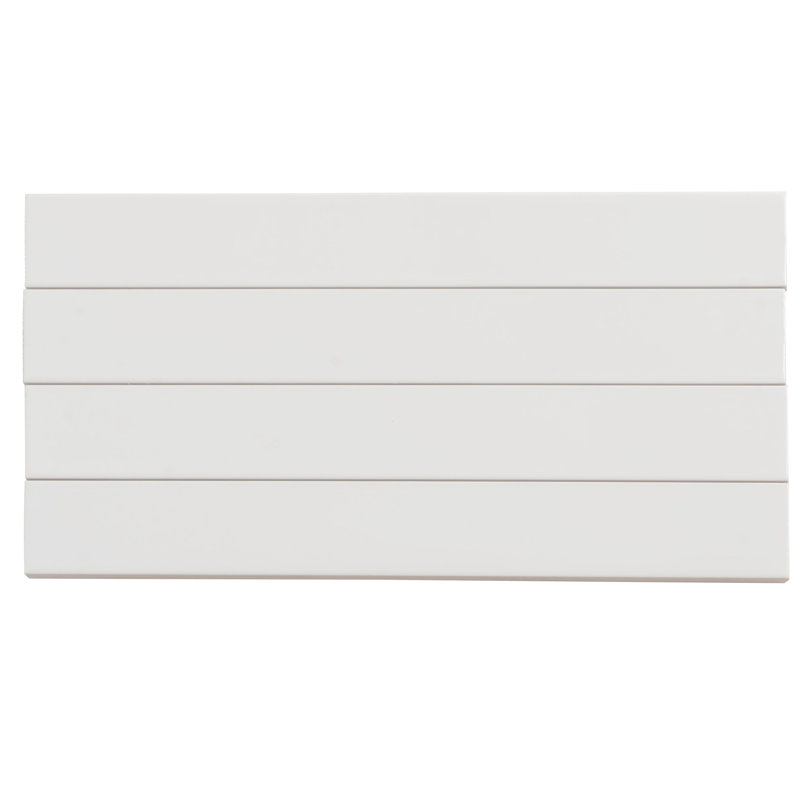 Horizonte 2 X 16 In. Glossy Ceramic Subway Wall Tile (10.76 Sq Ft/Case) - 50 Pack, Snow White