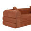 Canapé-lit convertible de 80 pouces pour le salon, canapé de futon en velours côtelé grand format, sans assemblage, canapé de plancher escamotable désossé pour petits espaces, orange-1050485536