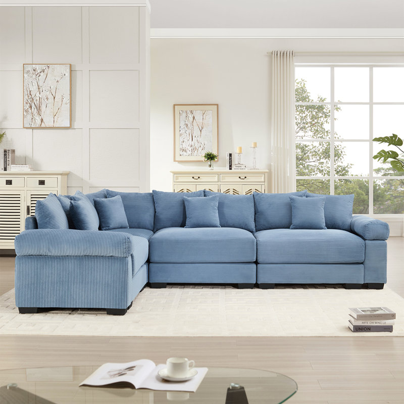 Canapé modulaire surdimensionné Cloud, Bleu