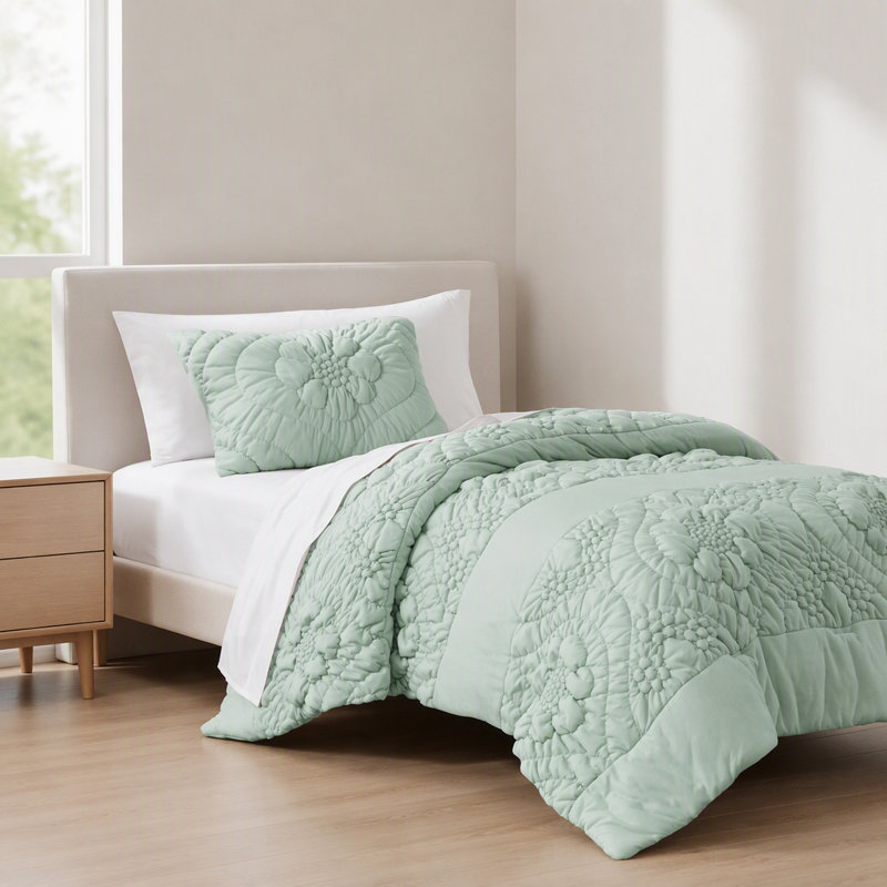 2-Piece Twin Comforter Set,Sage