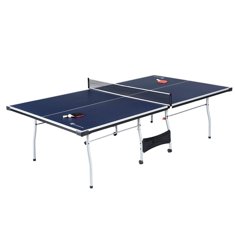 MD Sports Official Size 15mm 4 Piece Indoor Ping Pong Tennis Table, Blue