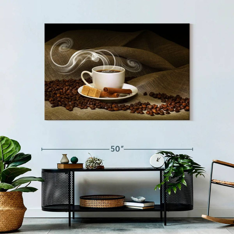 Yarlin Steaming Cinnamon Coffee, 32" H x 48" W