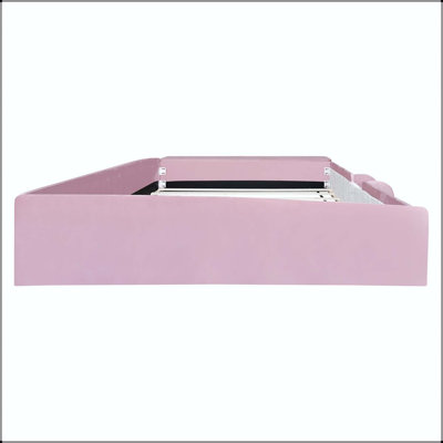 Queen Velvet Upholstered Daybed with Stairs, Storage Ottoman, and Guardrails