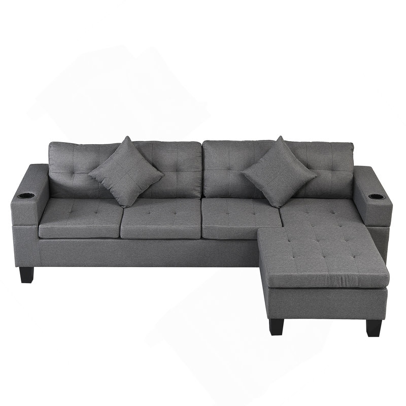 Ensemble de canapé modulaire confortable pour le salon avec chaise longue polyvalente