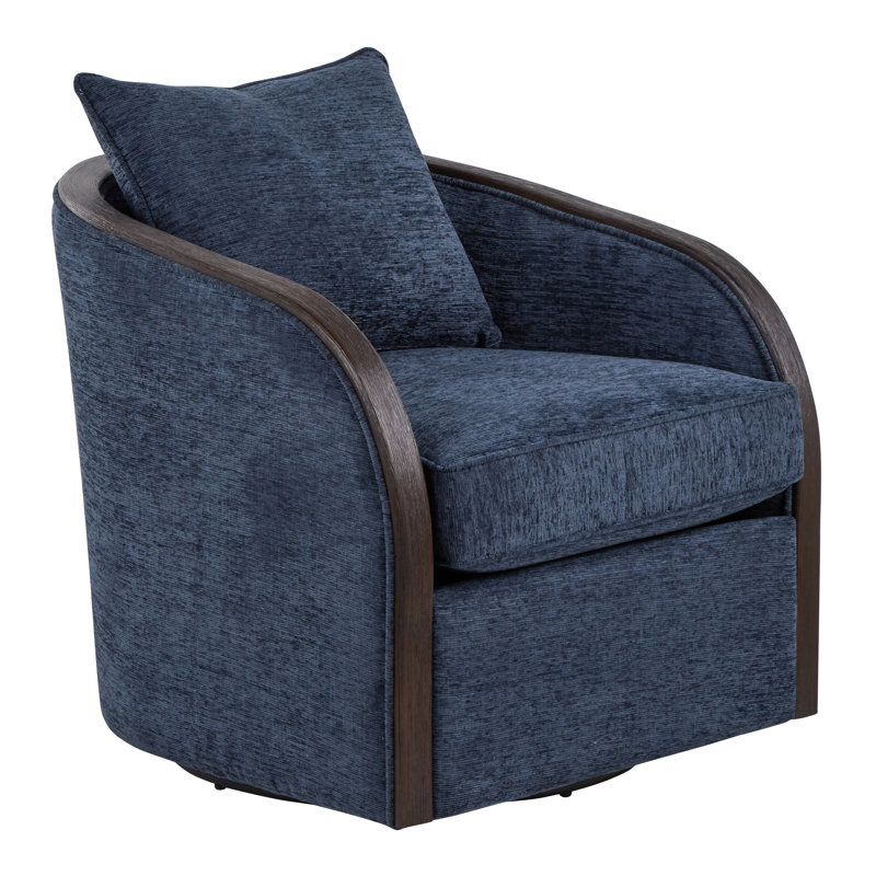 Gracelynn Swivel Accent Chair, Blue
