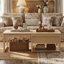 Table basse interchangeable avec plateau relevable, surface allongée et tiroir de rangement