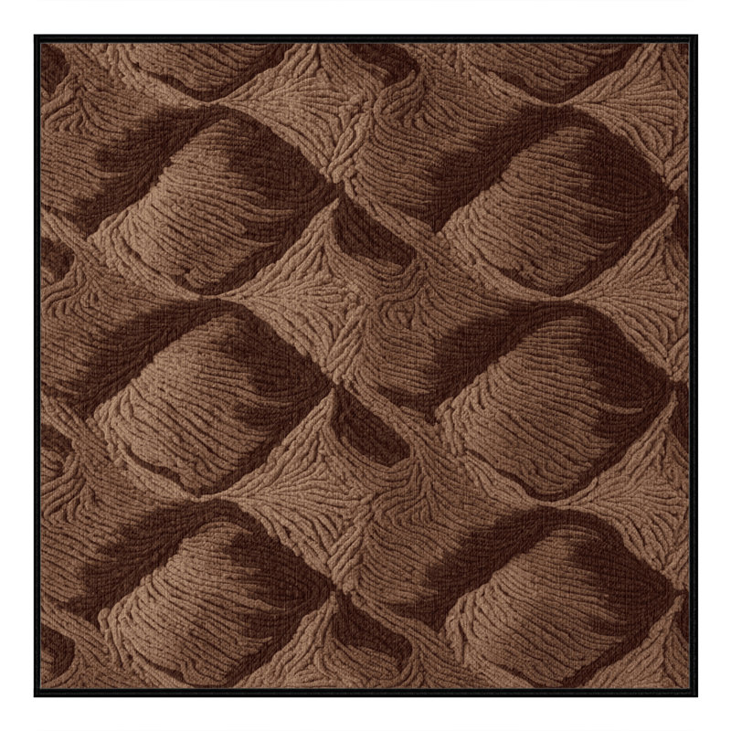  Tapis lavable au chocolat avec desserts, Rectangulaire 7 pi x 10 pi