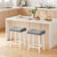 Bar Stool with Solid Wood Frame
