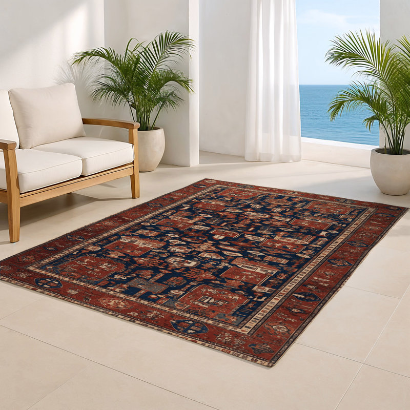 Tapis turc intérieur et extérieur brun, Rectangulaire 2 pi x 3 pi