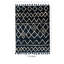 Tapis bleu / ivoire touffeté à la main Brixton Southwestern-1089917173