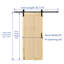 Porte de grange intérieure en gril 1 Lite Grille Design-112864508-116446021