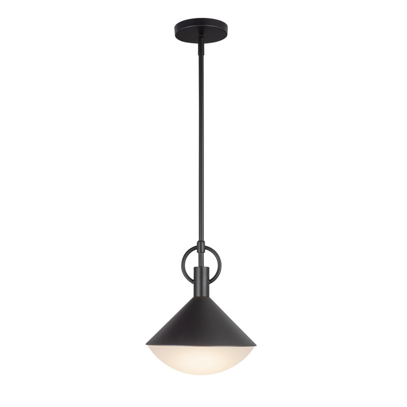Luminaire suspendu 1 lumière Abruzzo, Noir